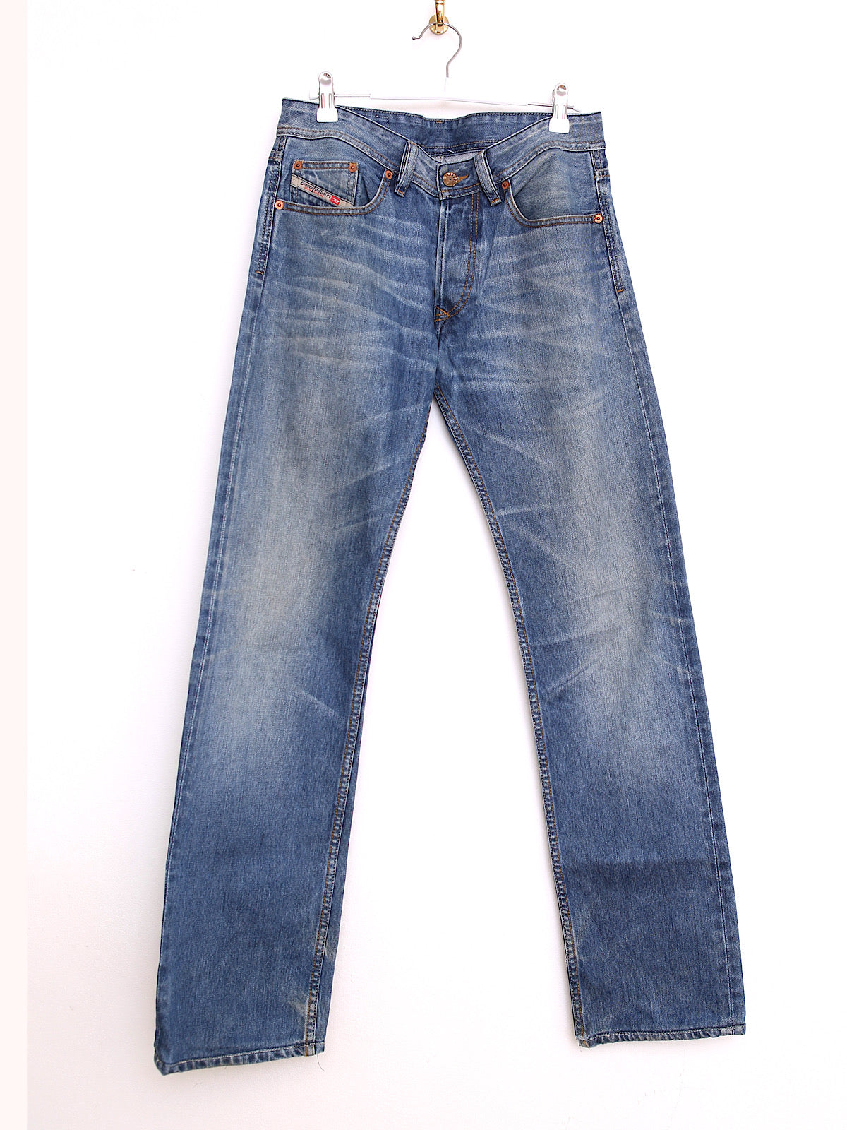 90s vintage Diesel blue denim straight leg mid waist