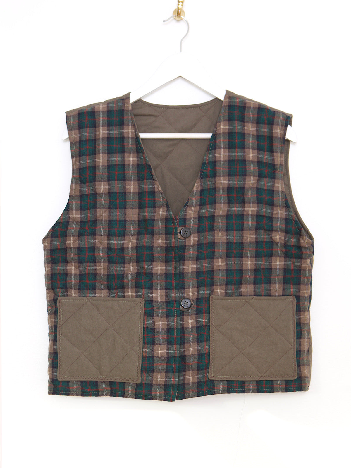 Handmade cotton waistcoat in East London.