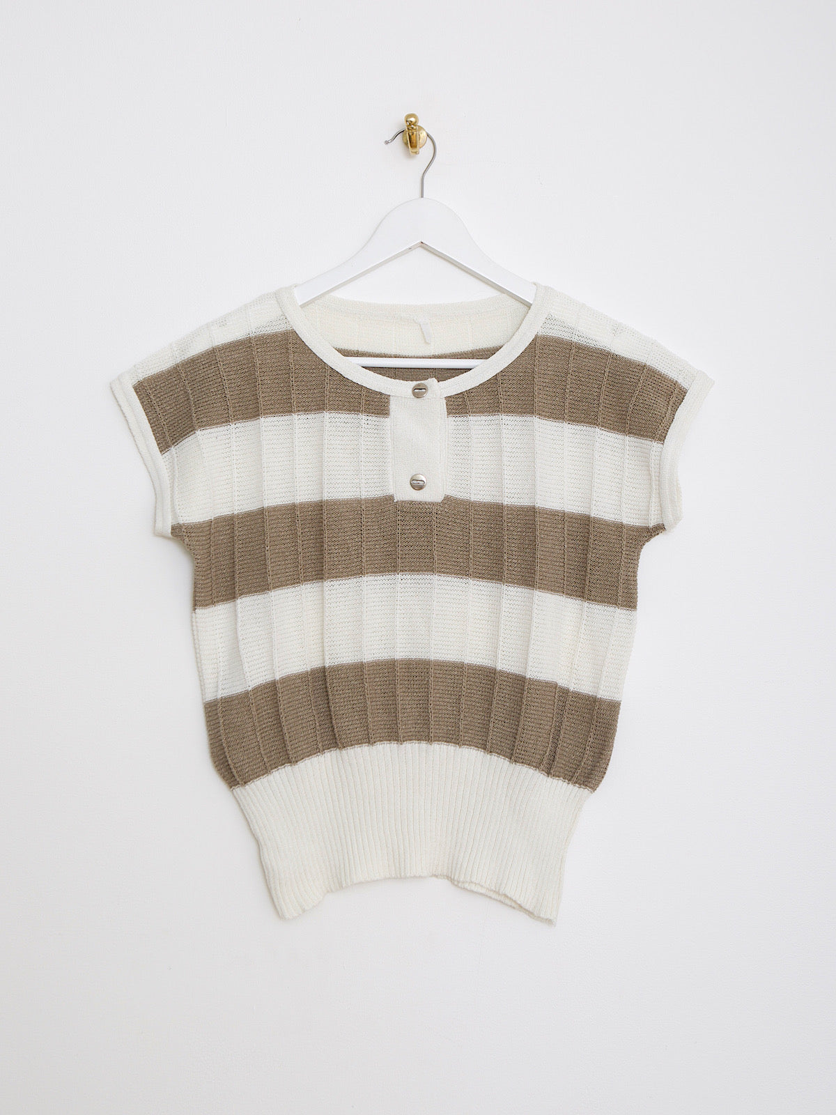 Vintage summer light cotton jumper with straps