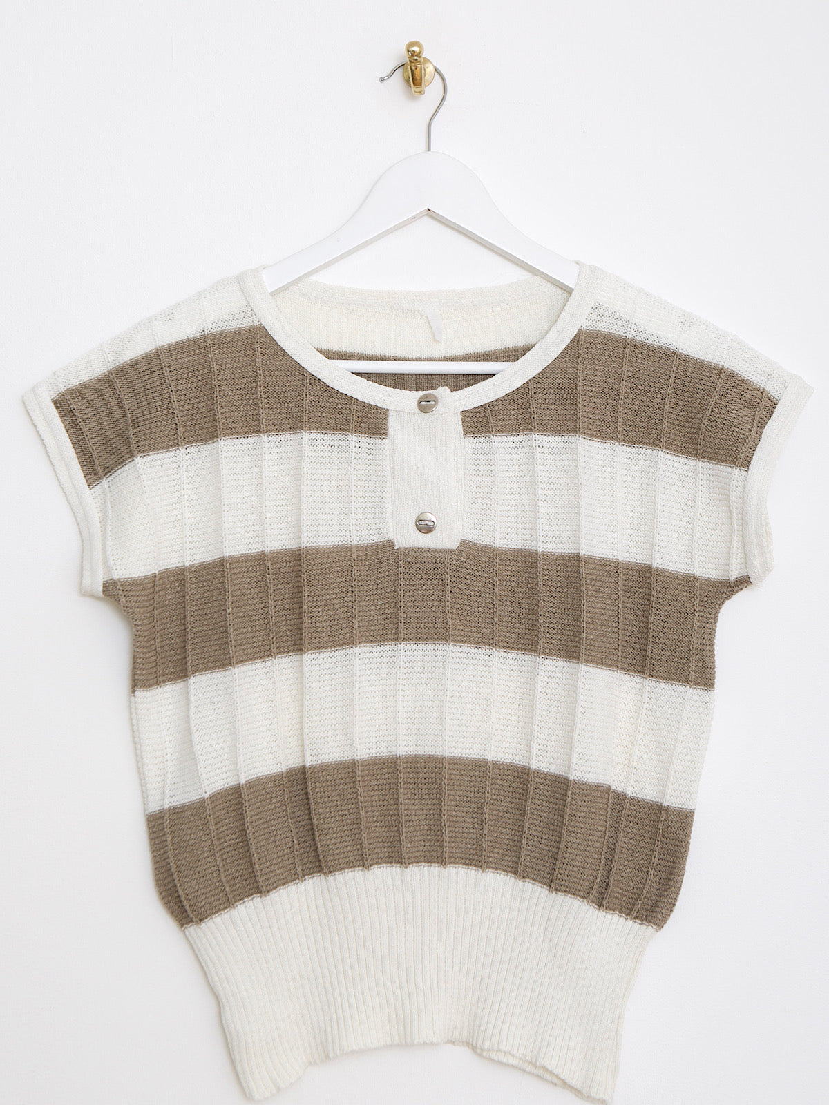 Vintage summer light cotton jumper with straps