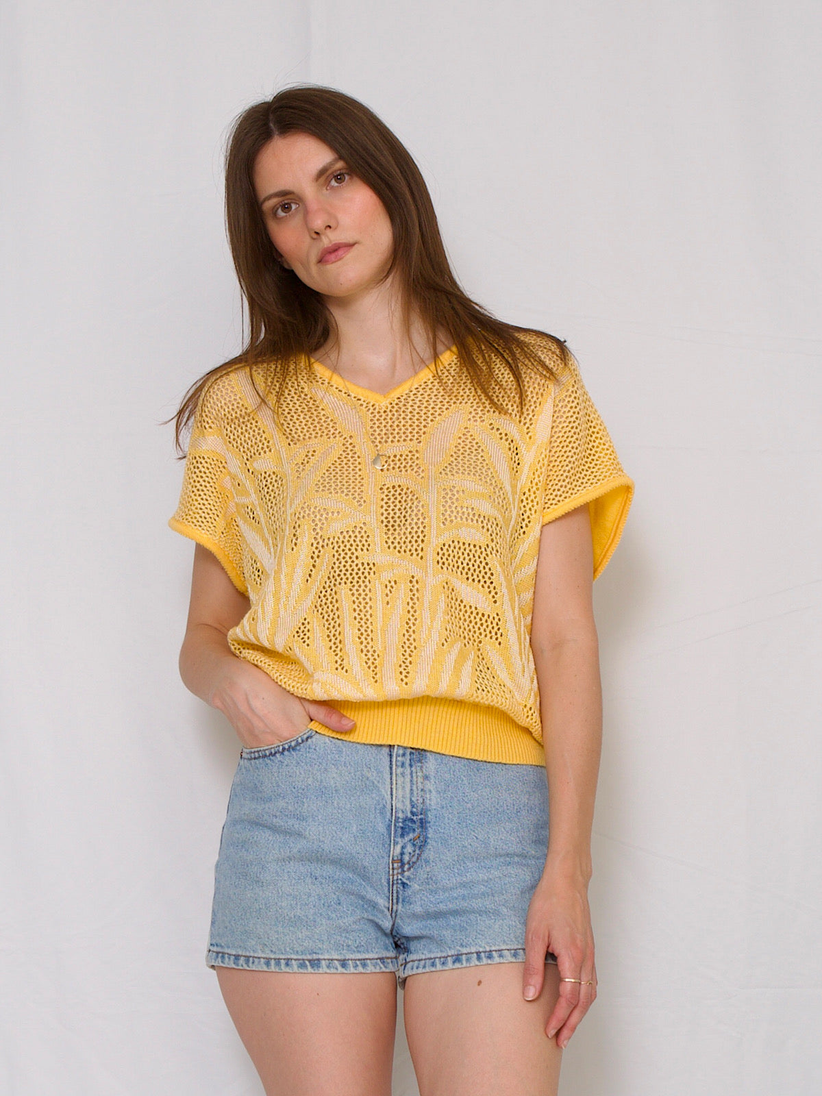 Vintage summer jumper short sleeves