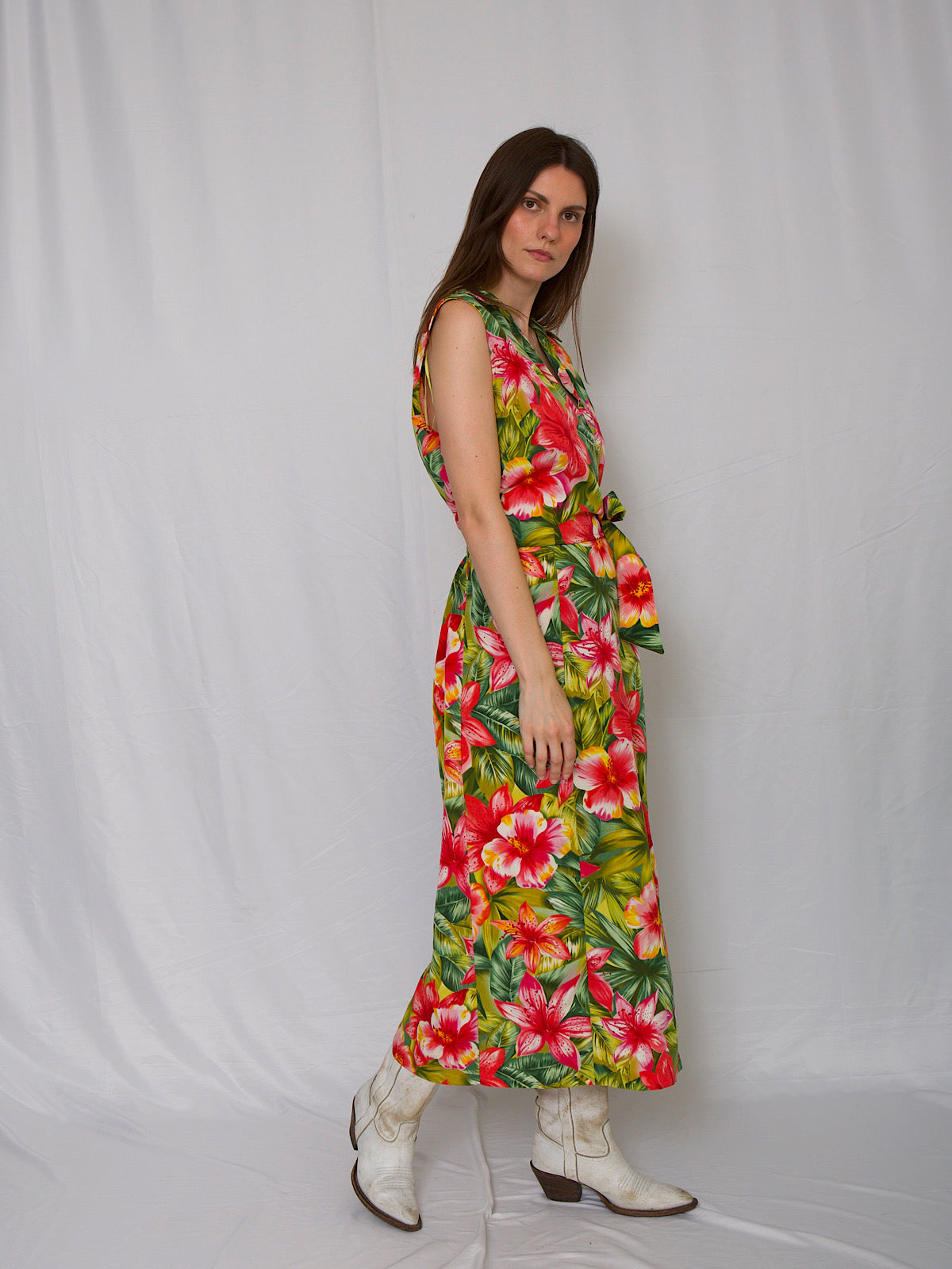 Vintage maxi Hawaïen dress sleeveless