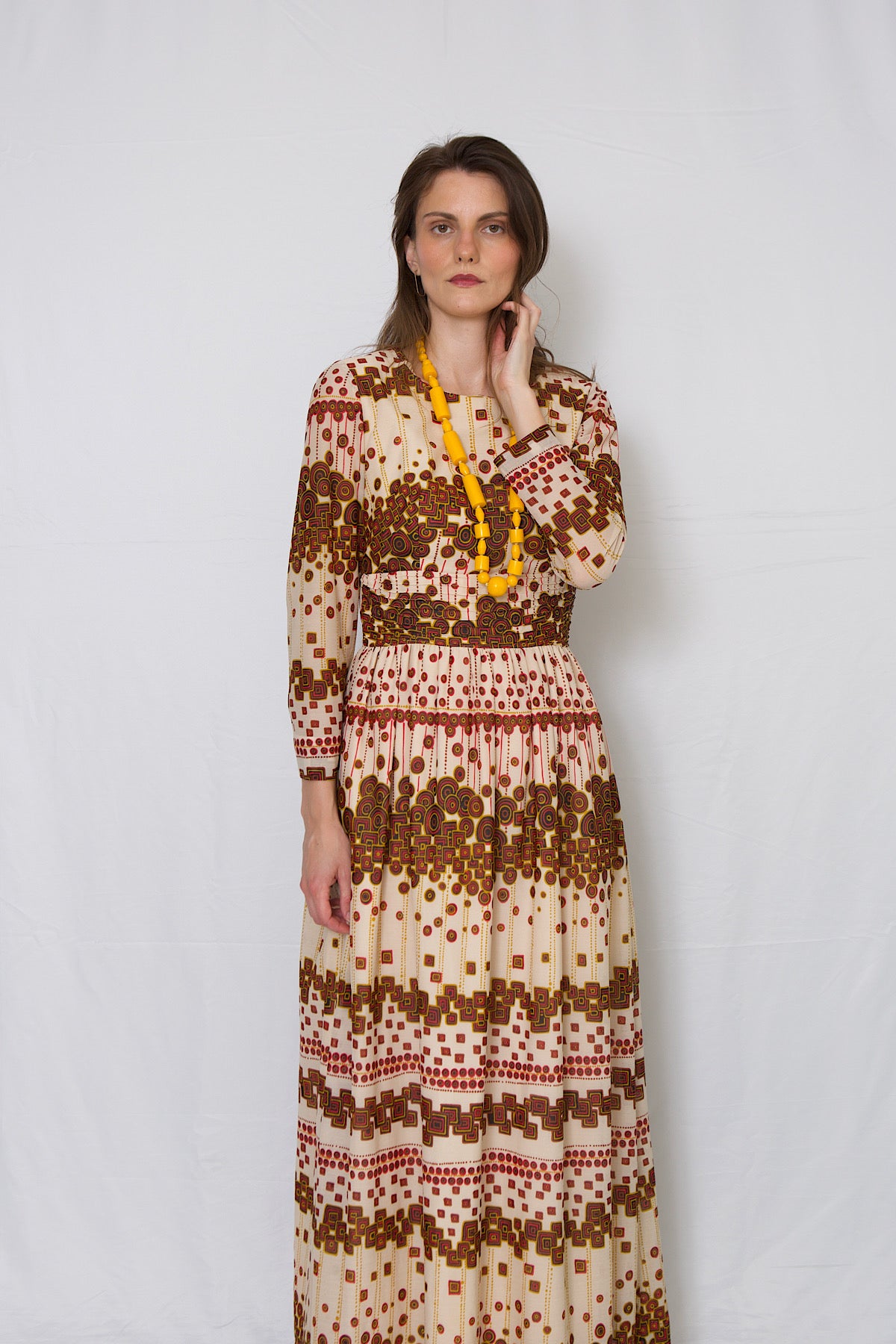 Vintage 70s bohemian maxi dress