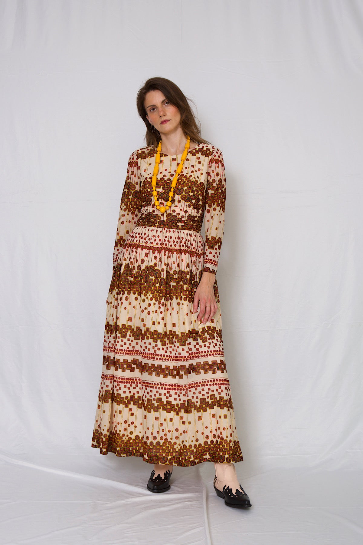 Vintage 70s bohemian maxi dress