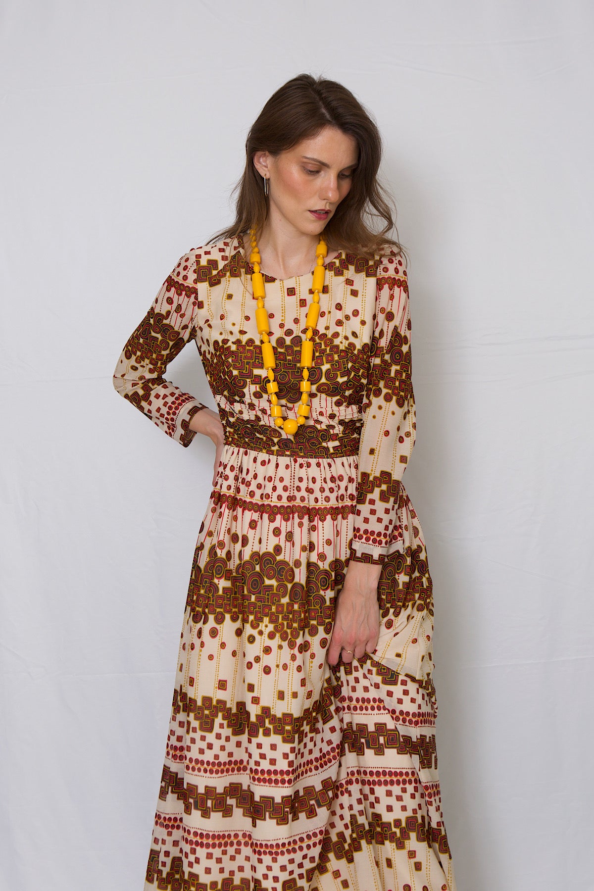 Vintage 70s bohemian maxi dress