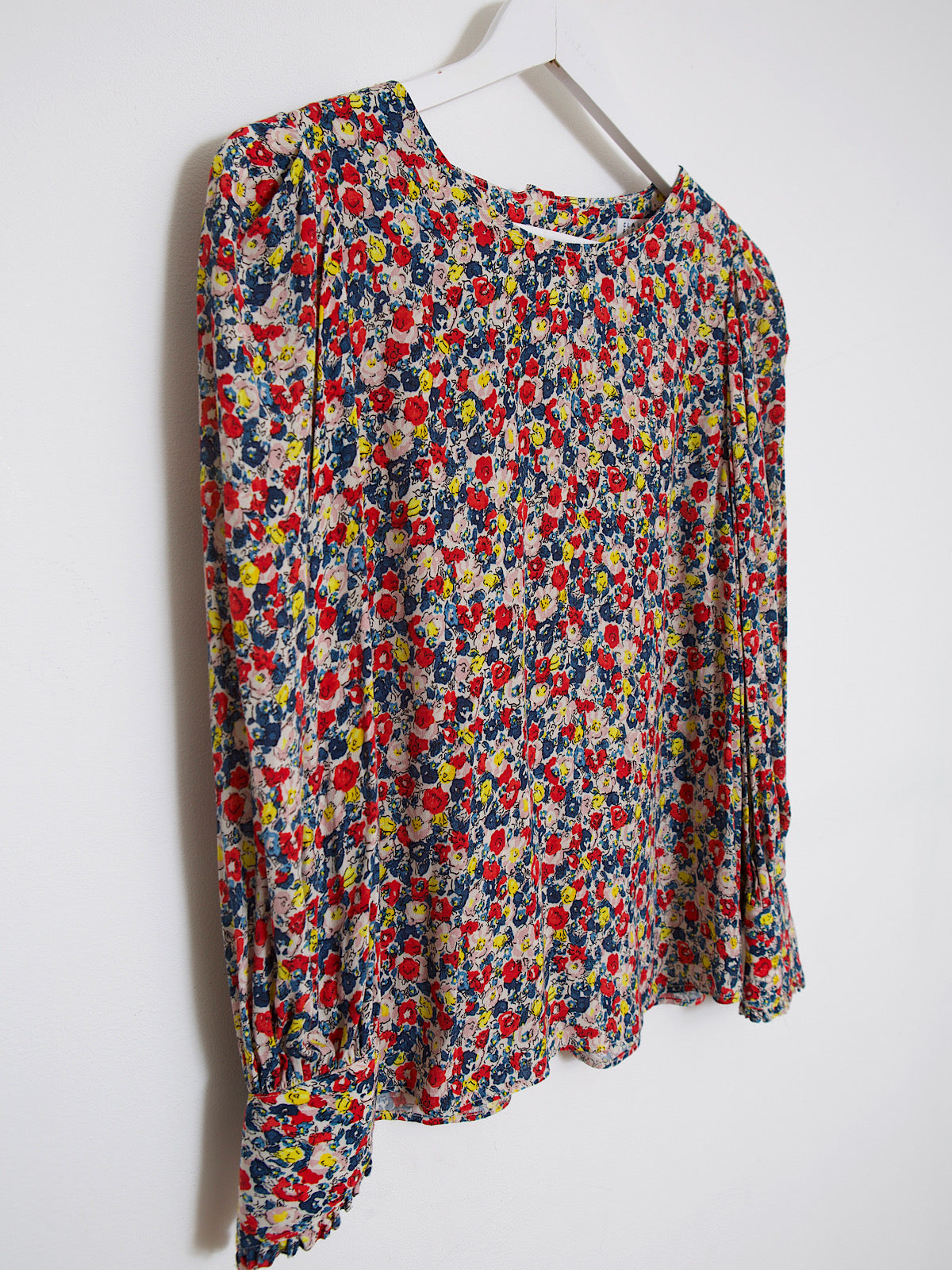 Floral blouse long sleeves pearl buttons by Claudie Pierlot