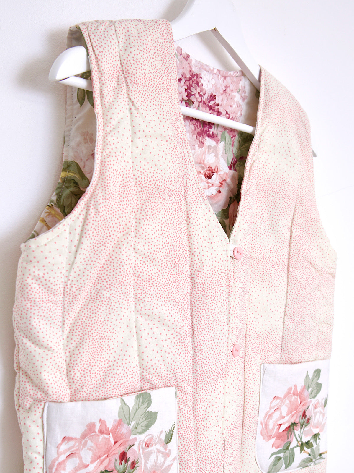 Handcrafted waistcoat with vintage fabric