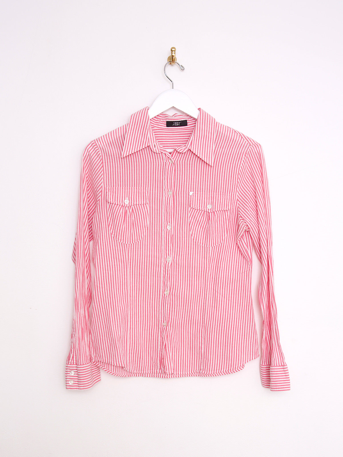 90s vintage cotton striped shirt by New Man