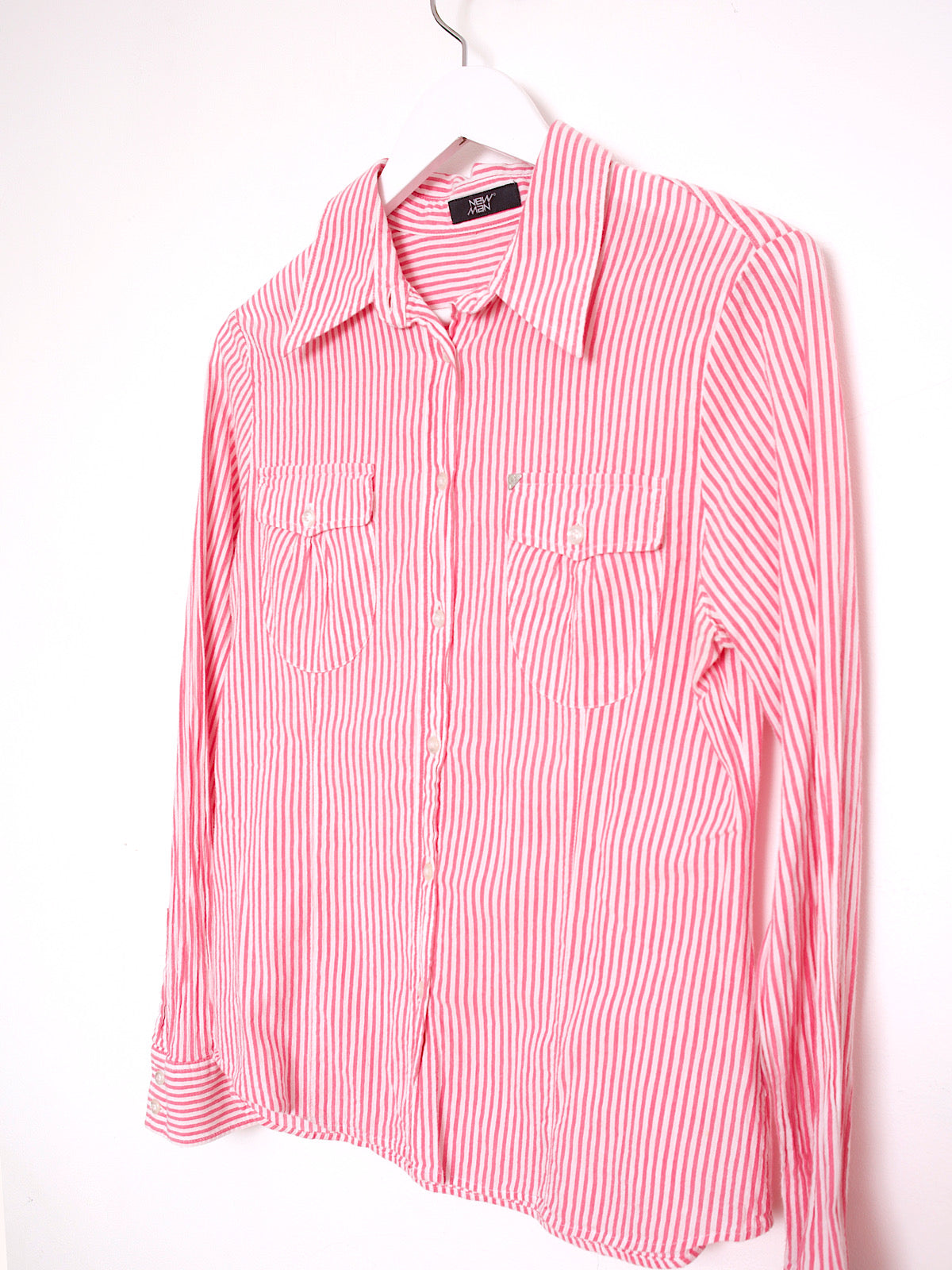 90s vintage cotton striped shirt by New Man