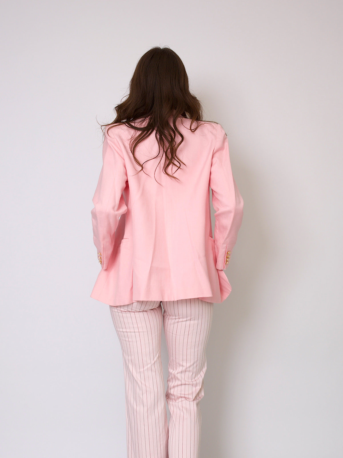 Vintage 80s pink blazer jacket