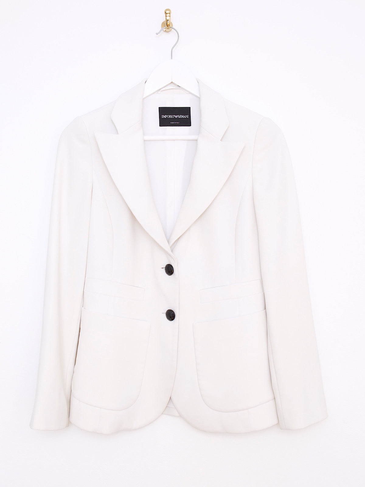 Emporio Armani white blazer jacket