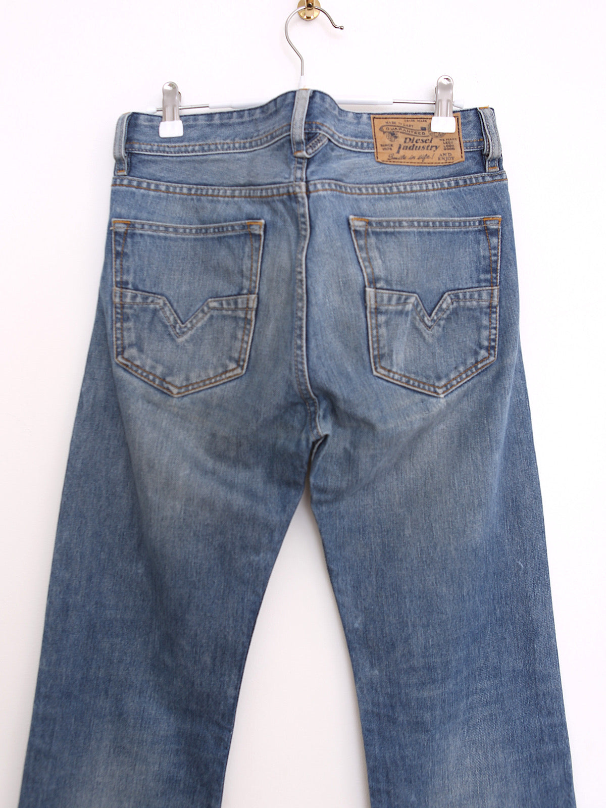 90s vintage Diesel blue denim straight leg mid waist