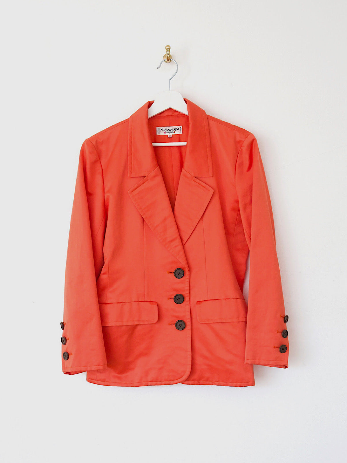 Vintage Yves Saint Laurent Rive Gauche orange blazer