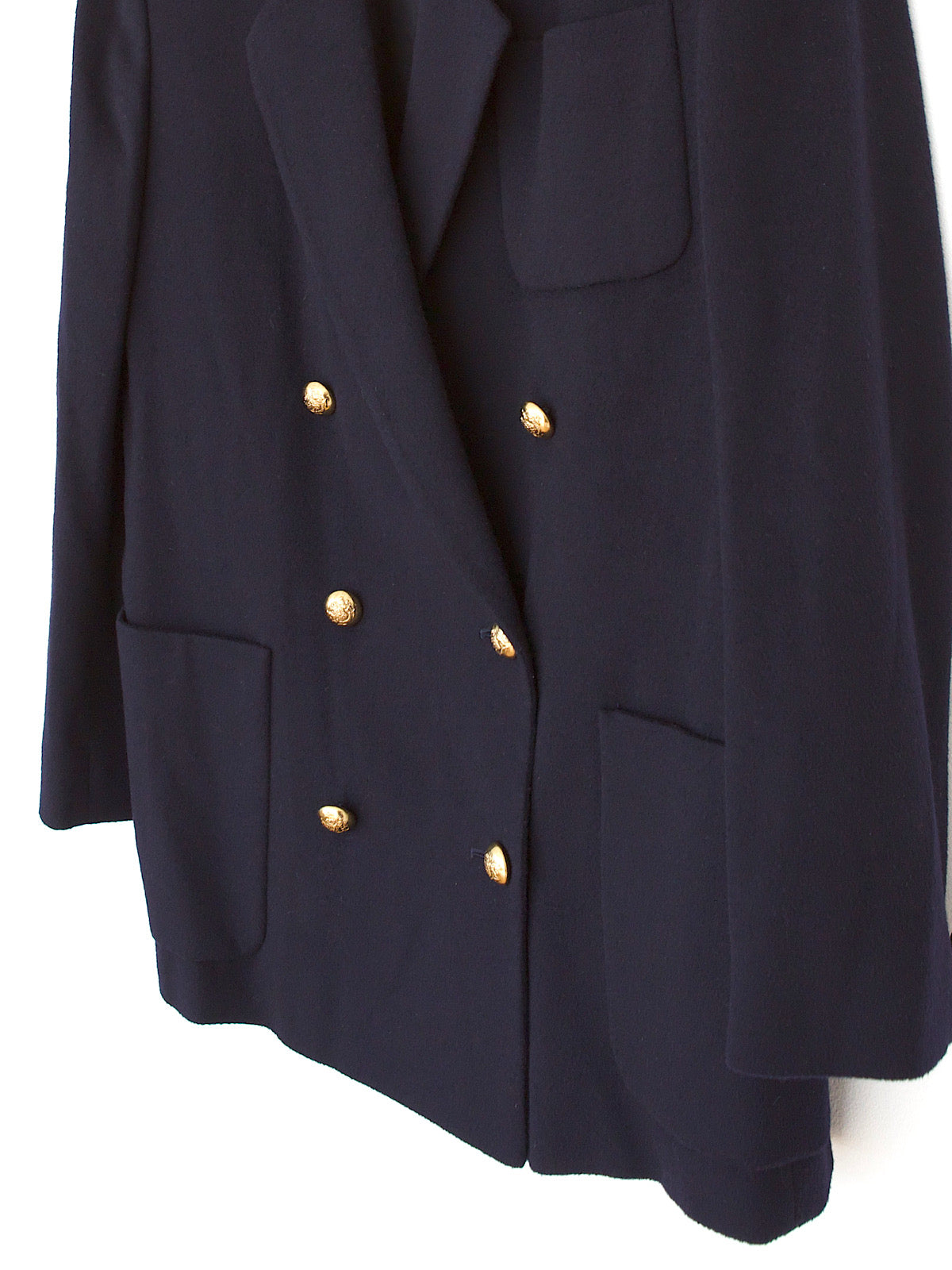 Classic vintage Jaeger blazer double breasted navy blue