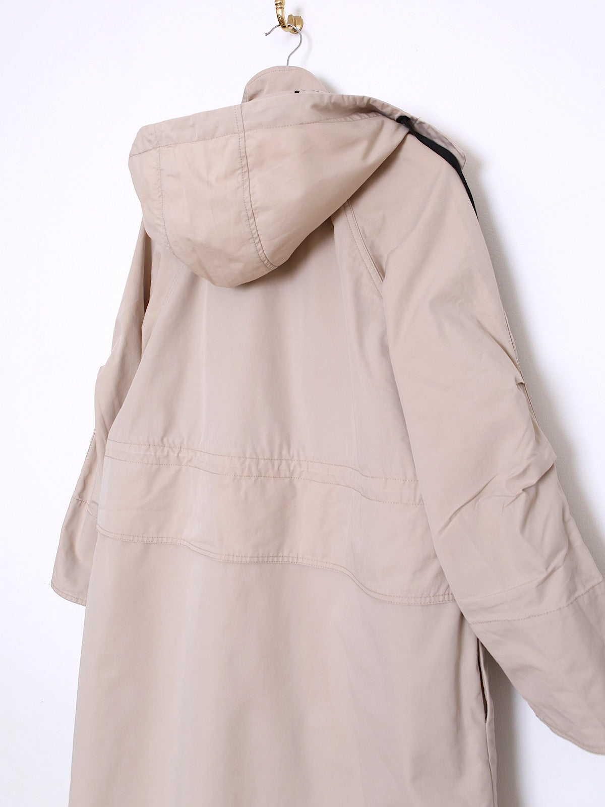 Hooded trench coat beige by Massimo Dutti