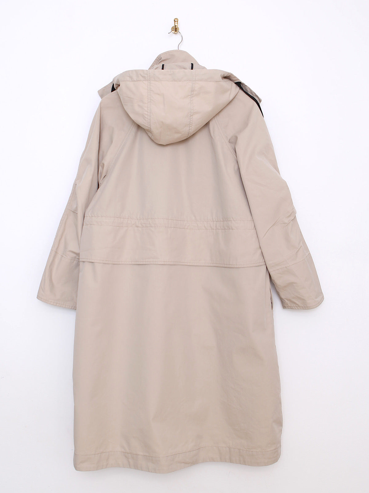 Hooded trench coat beige by Massimo Dutti