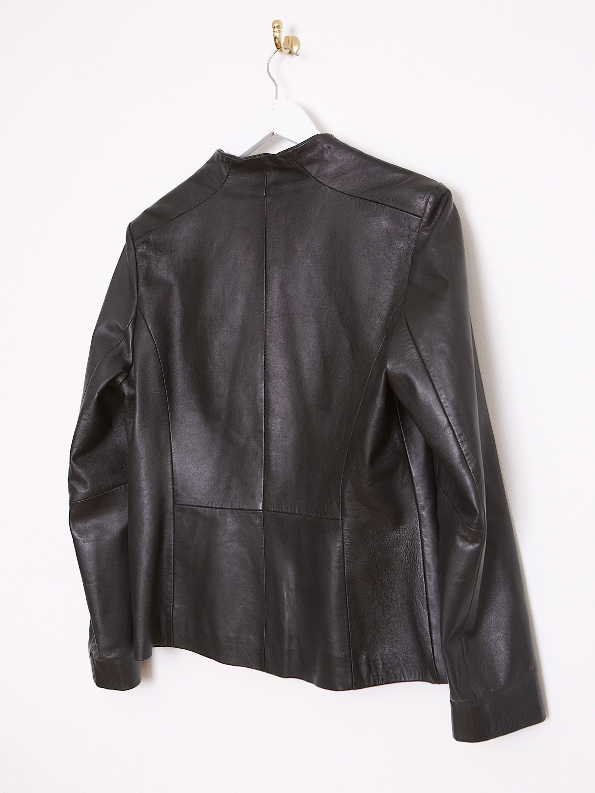 Vintage Y2K black leather jacket