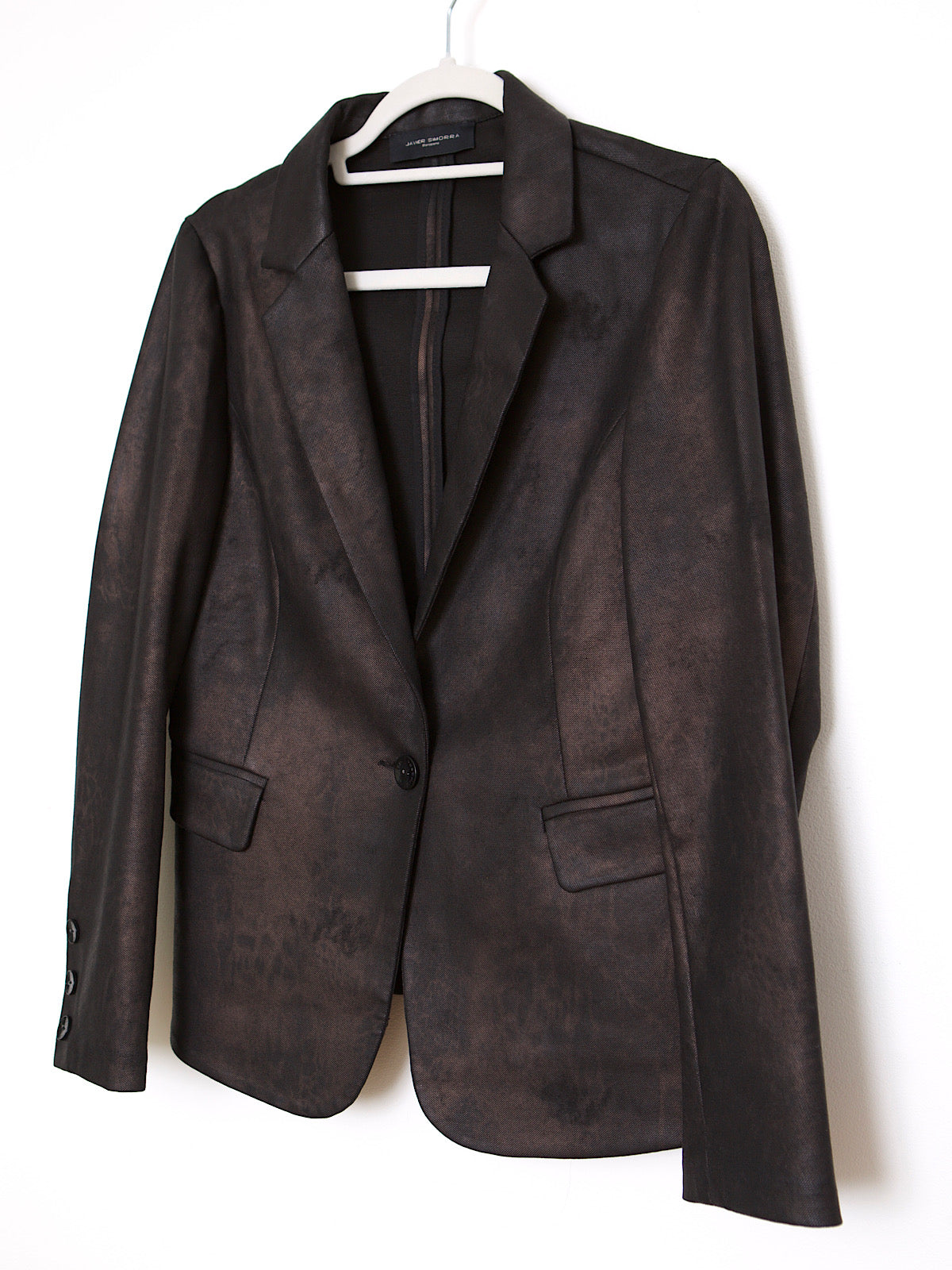 Y2K blazer shimmering bronze