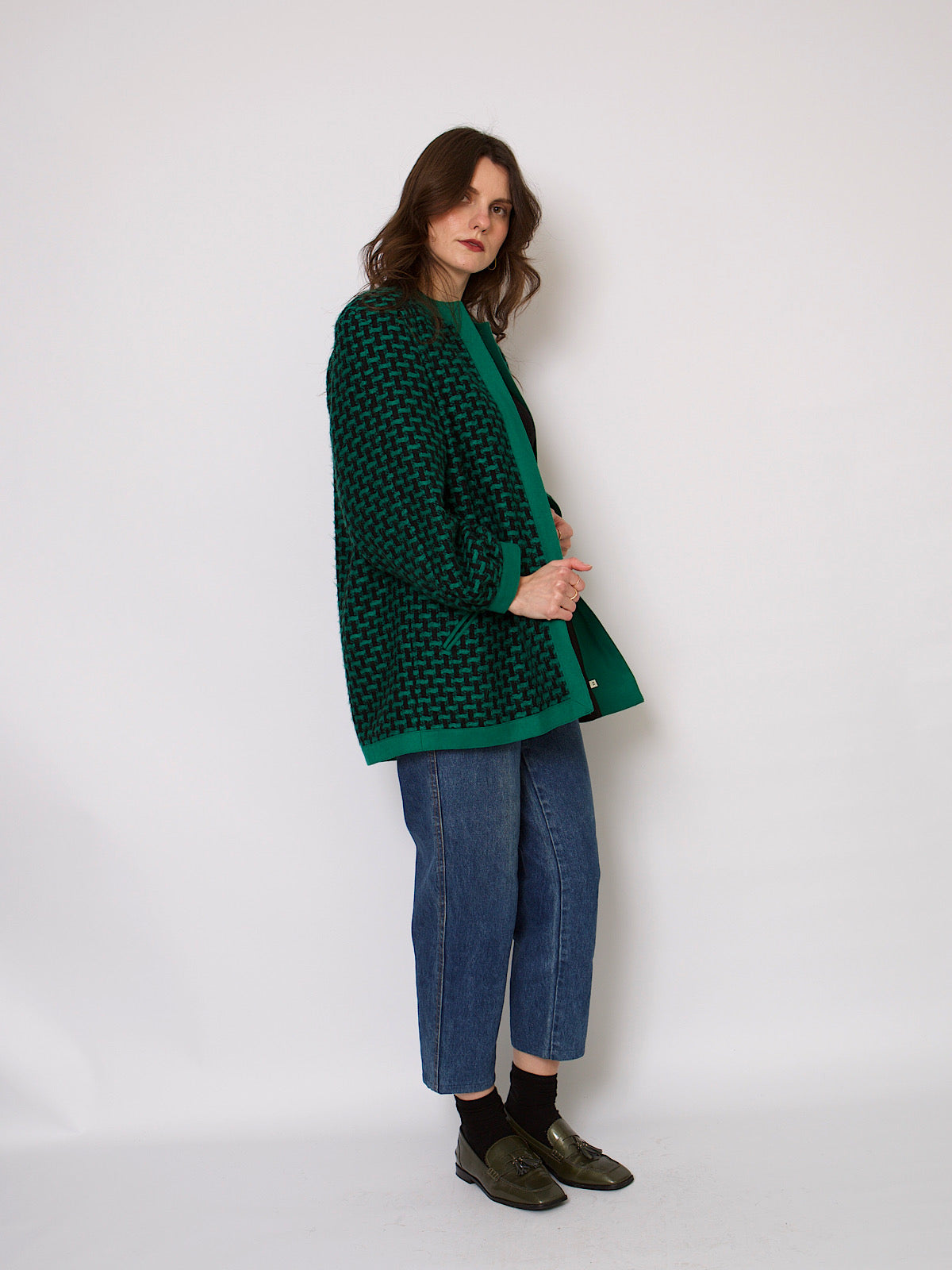 Vintage green wool jacket by Windsmoor