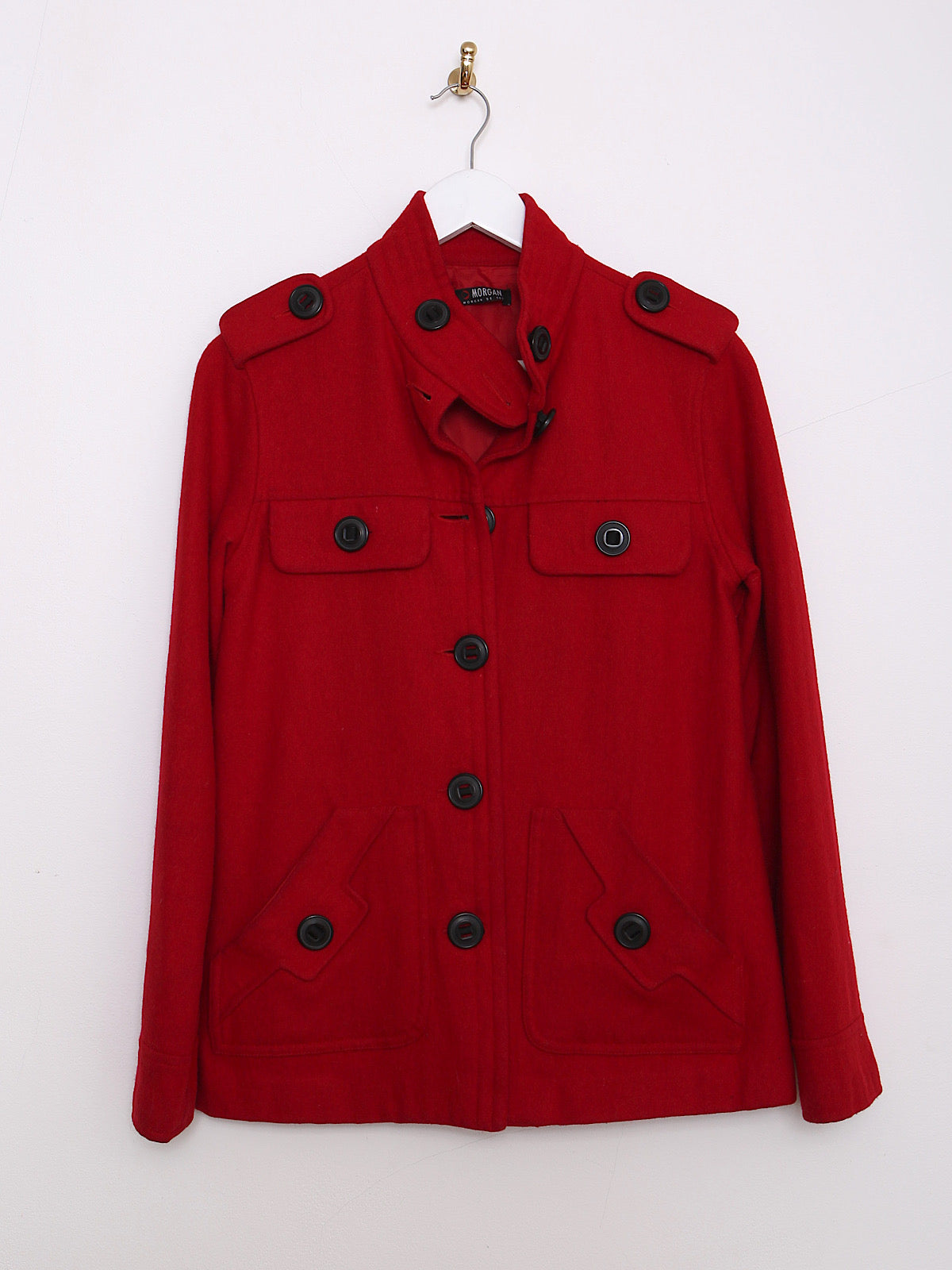 90s vintage red wool jacket